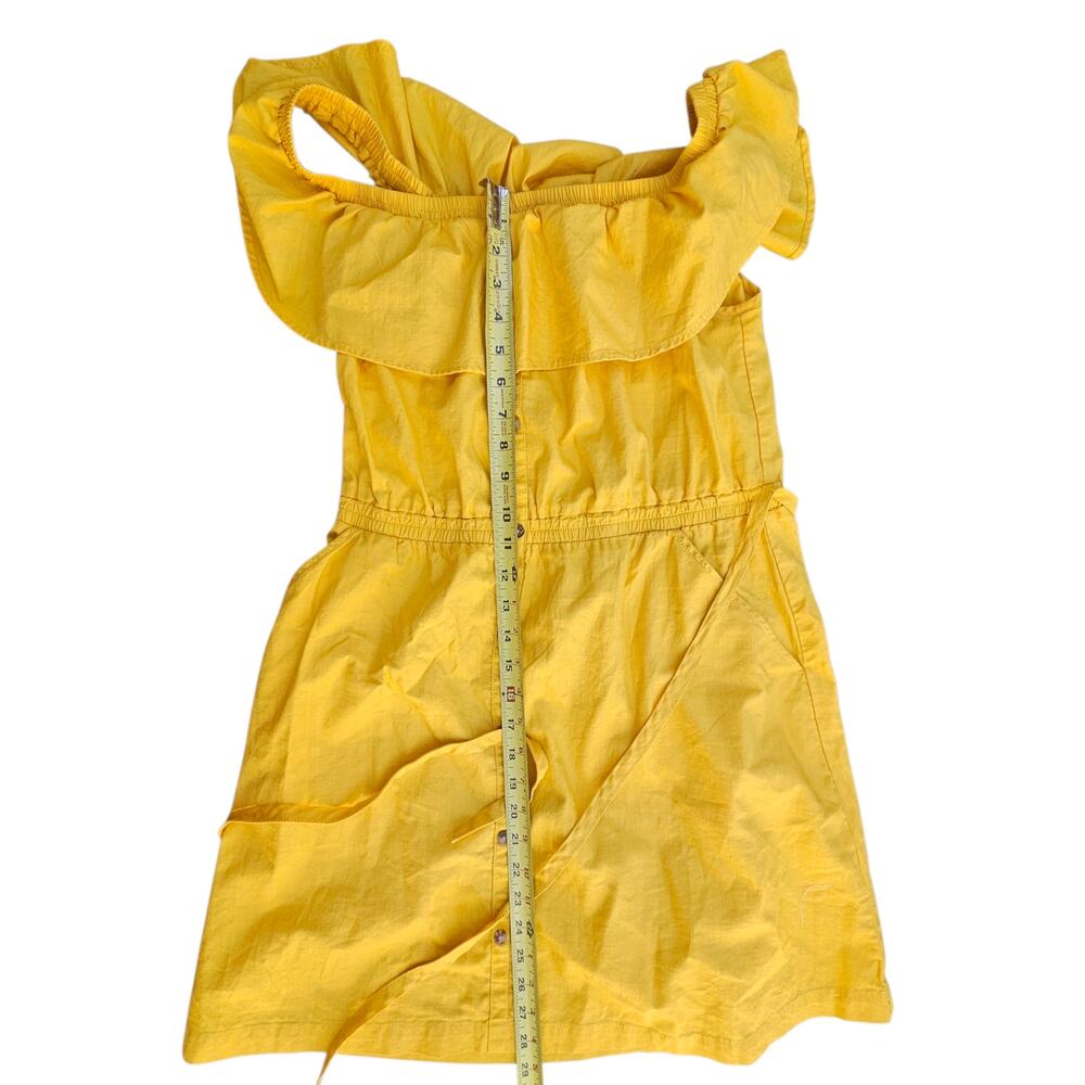 Express Yellow Off Shoulder Button Front Belted C… - image 7